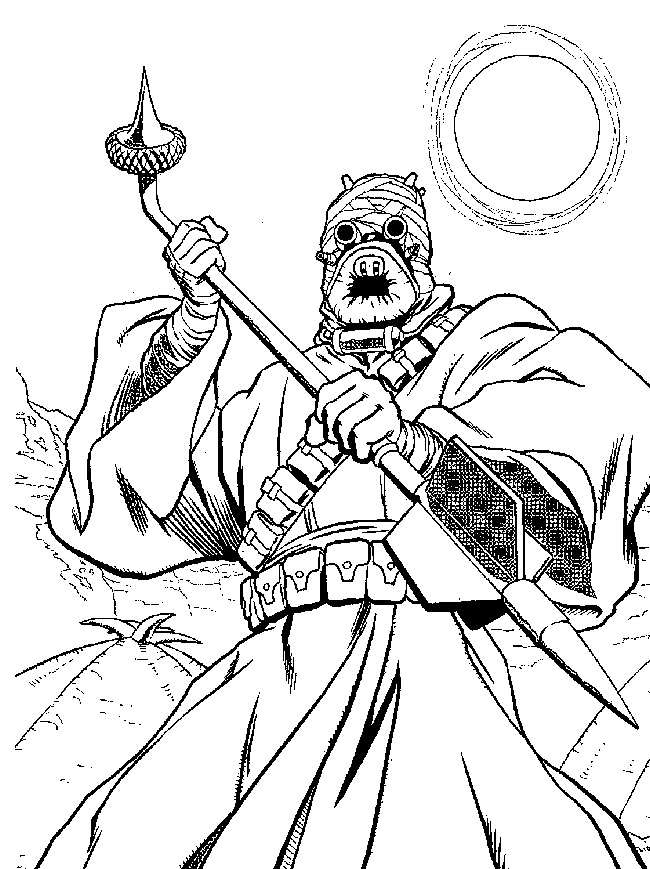 Plansa de colorat cu Star Wars 3 33